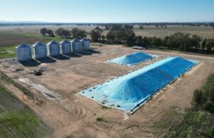 Grain Bunkers at Gall Farms Norther Victoria